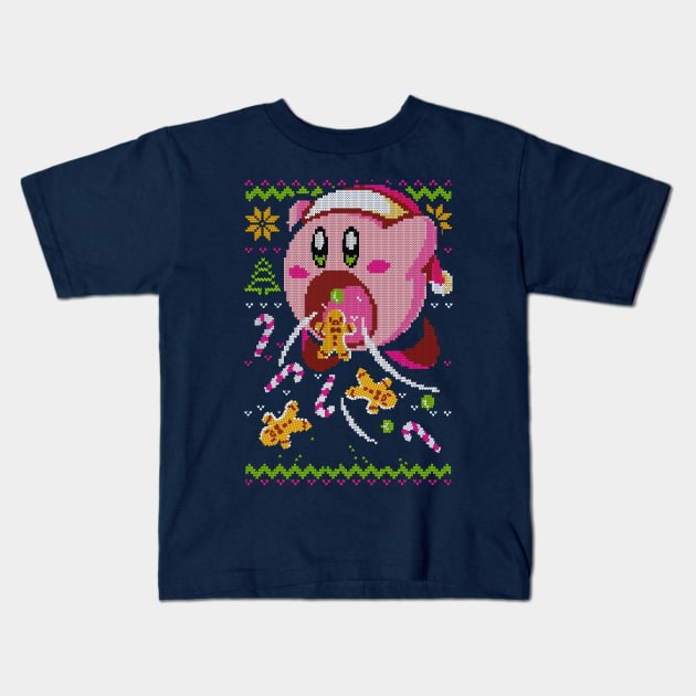 Cute Monster - Christmas Ugly Sweater Kids T-Shirt by BlancaVidal